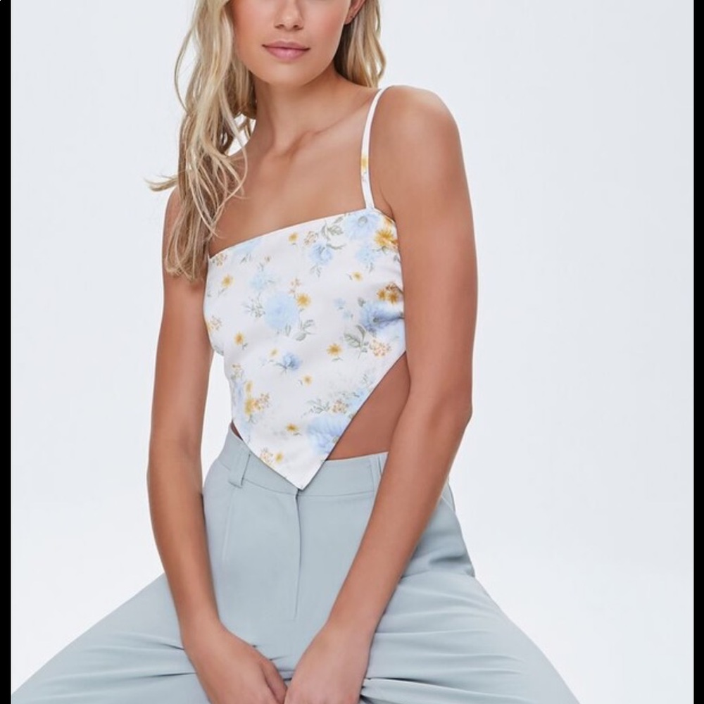 Floral Print Tie Back Cami